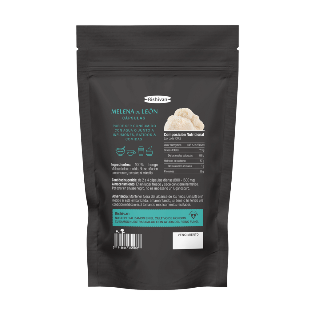 MELENA DE LEON EN CÁPSULAS