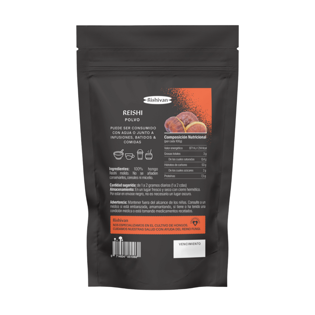 REISHI MOLIDO - 30 GRAMOS