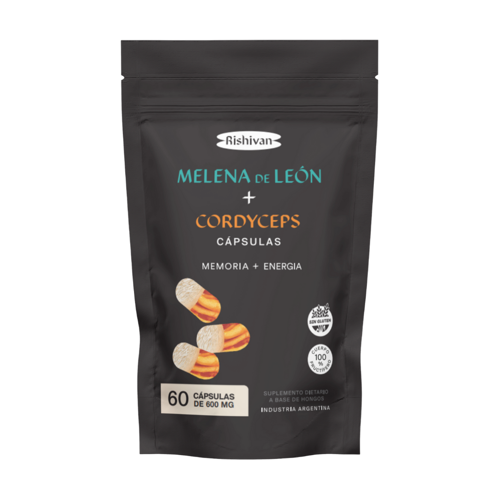 MELENA + CORDYCEPS - 60 CÁPSULAS (MAYORISTA)